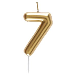 ARTICLES DE FETE-BOUGIE-BOUGIE D'ANNIVERSAIRE-BOUGIE CHIFFRE-BOUGIE CHIFFRE OR