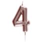 ARTICLES DE FETE-BOUGIE-BOUGIE D'ANNIVERSAIRE-BOUGIE CHIFFRE-BOUGIE CHIFFRE ROSE GOLD