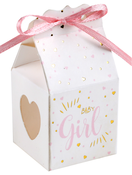 Baby shower, girl, contenants