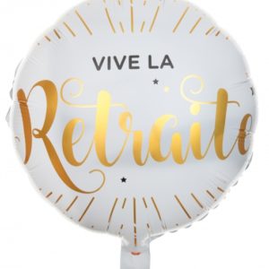 Humoristique, ballon, vive la retraite