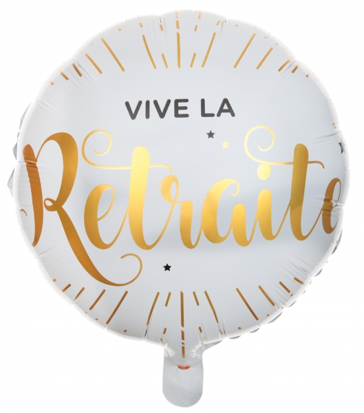Humoristique, ballon, vive la retraite
