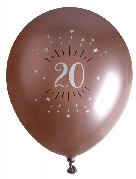 Ballons latex, ballons âges, rose gold, 20