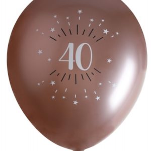 Ballons latex, ballons âges, rose gold, 40