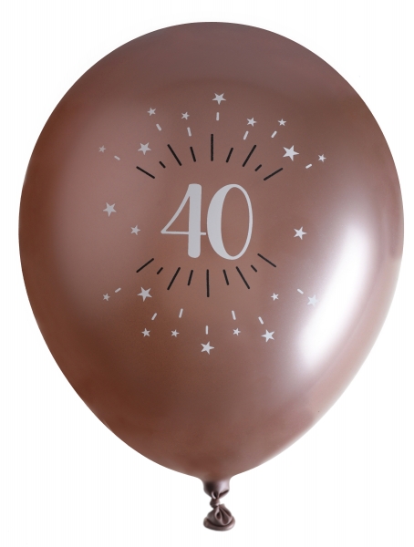 Ballons latex, ballons âges, rose gold, 40