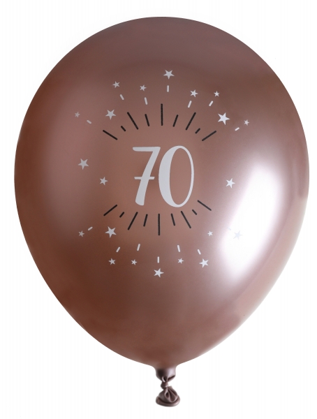 Ballons latex, ballons âges, rose gold, 70