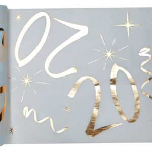 Anniversaire adulte, chemin de table, noir, 20