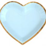 deco de table, assiette, coeur, ciel