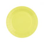 décoration de table, vaisselle, assiette, grand format, jaune citron