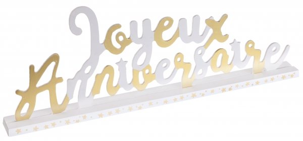 Décoration de table, centre de table, joyeux anniversaire