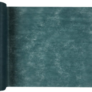 Décoration de table, chemin de table, bleu canard