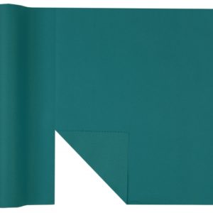 Décoration de table, chemin de table, bleu canard