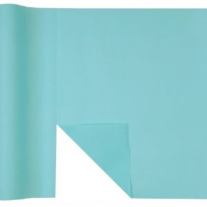 Décoration de table, chemin de table, bleu ciel