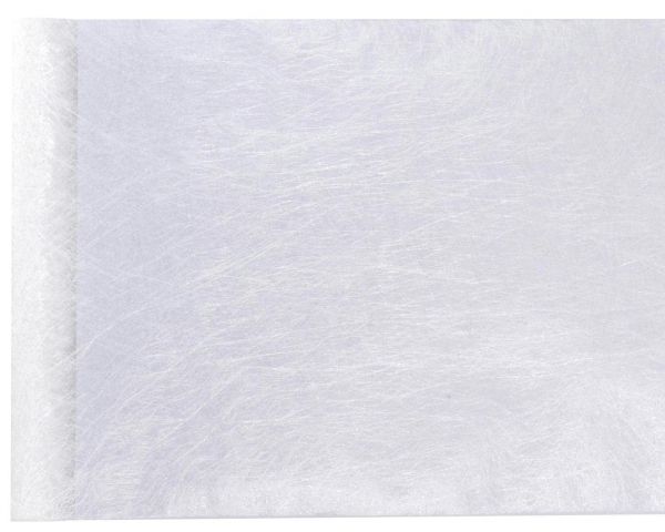 Décoration de table, chemin de table, fanon, blanc