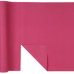 Décoration de table, chemin de table, fanon, fuchsia