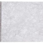 Décoration de table, chemin de table, fanon, gris