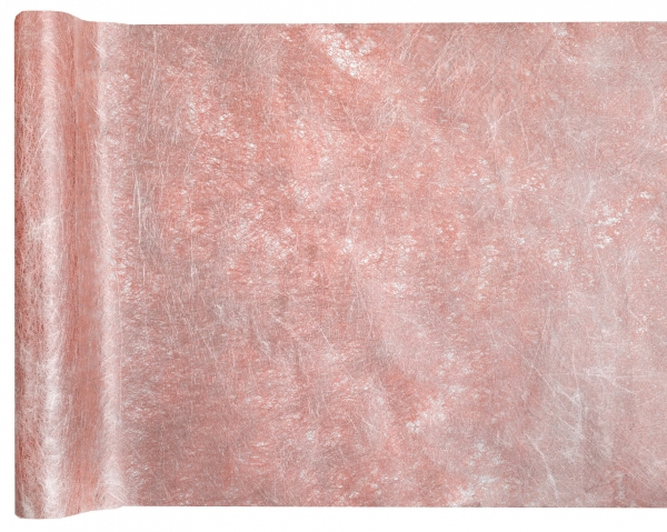 Décoration de table, chemin de table, fanon, rose gold