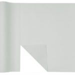 Décoration de table, chemin de table, fanon, gris perle