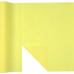 Décoration de table, chemin de table, jaune clair