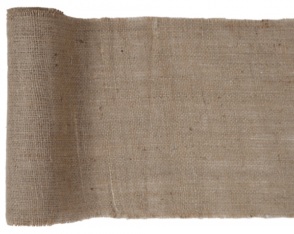 Décoration de table, chemin de table, jute