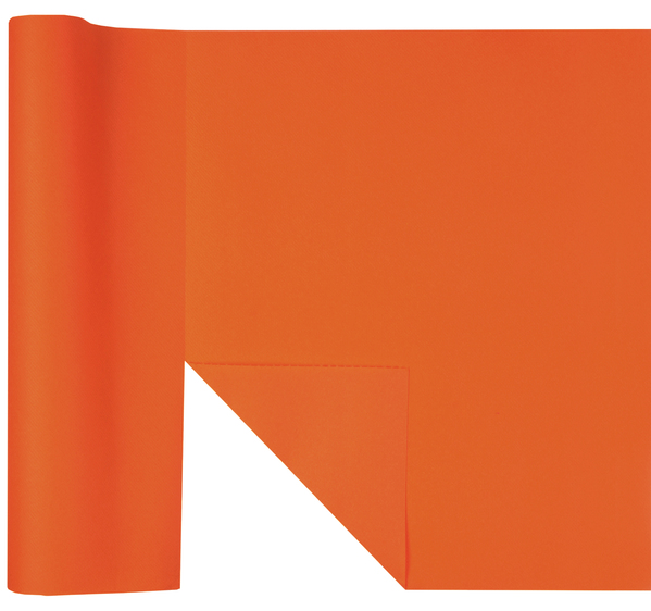 Décoration de table, chemin de table, orange