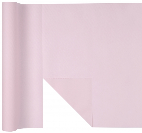 Décoration de table, chemin de table, rose clair
