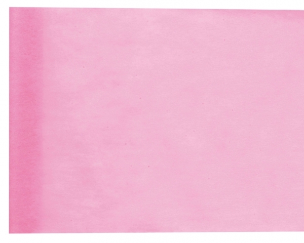 Décoration de table, chemin de table, rose pastel