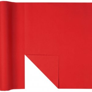 Décoration de table, chemin de table, rouge