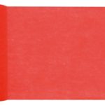 Décoration de table, chemin de table, rouge
