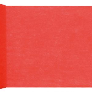 Décoration de table, chemin de table, rouge