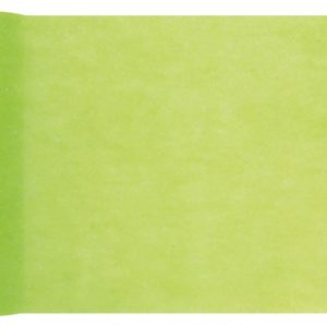 Décoration de table, chemin de table, vert anis