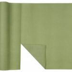 Décoration de table, chemin de table, vert olive