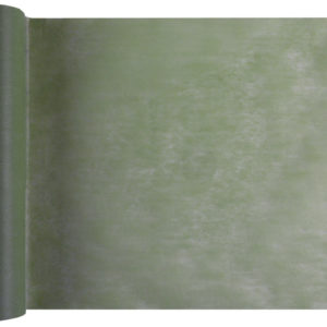 Décoration de table, chemin de table, vert olive