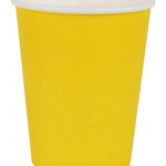 décoration de table, gobelets, jaune