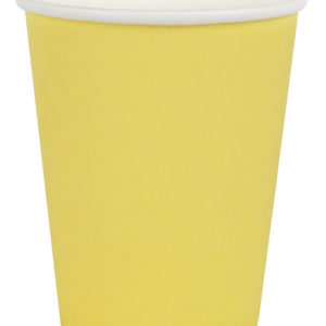 décoration de table, gobelets, jaune citron