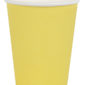 décoration de table, gobelets, jaune citron