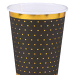 decoration de table, gobelet, passe partout, noir