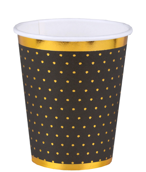 decoration de table, gobelet, passe partout, noir