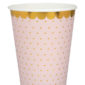 decoration de table, gobelet, passe partout, rose
