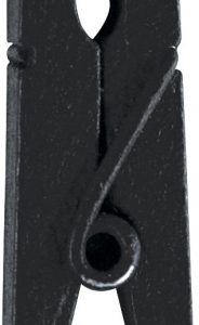 Décoration de table, pince en bois, noir