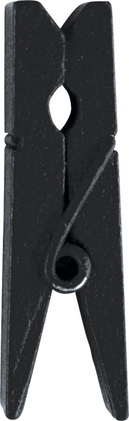 Décoration de table, pince en bois, noir