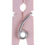 Décoration de table, pince en bois, rose