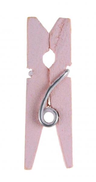 Décoration de table, pince en bois, rose