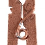 Décoration de table, pince en bois, rose gold