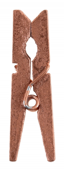 Décoration de table, pince en bois, rose gold