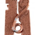 Décoration de table, pince en bois, rose gold