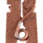 Décoration de table, pince en bois, rose gold