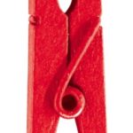 Décoration de table, pince en bois, rouge
