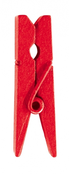 Décoration de table, pince en bois, rouge
