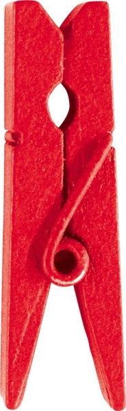 Décoration de table, pince en bois, rouge