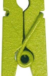 Decoration de table, pince en bois, vert anis